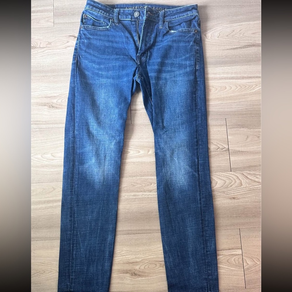 BUNDLE American Eagle Outfitters Blue Slim Jeans Classic Style 31/30 ✨